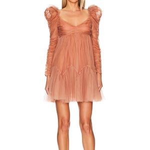 Zimmerman tulle ruched mini dress